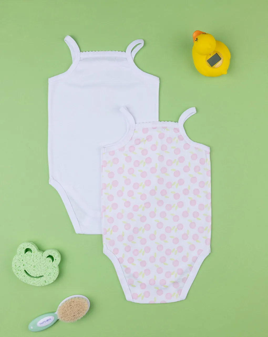 Prenatal Body Intimo E Calze-Pack 2 Body Neonata A Costine Oeko-Tex
