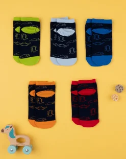 Prenatal Intimo E Calze-Pack 5 Calze Corte Bambino Dinosauri