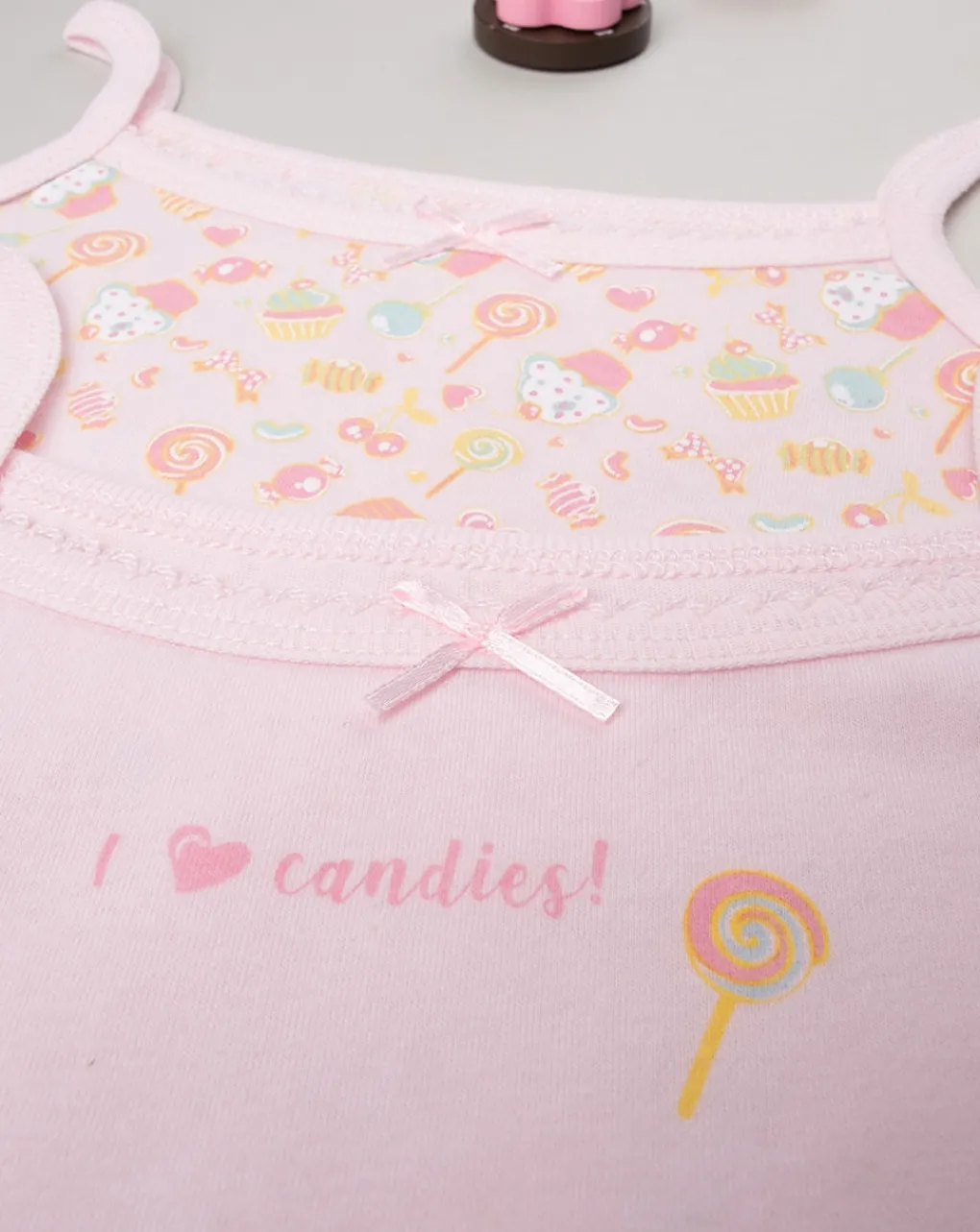 Prenatal Intimo E Calze-Pack 2 Canotte Bimba Rosa