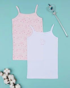 Prenatal Intimo E Calze-Pack 2 Canotte Bimba "Unicorni”