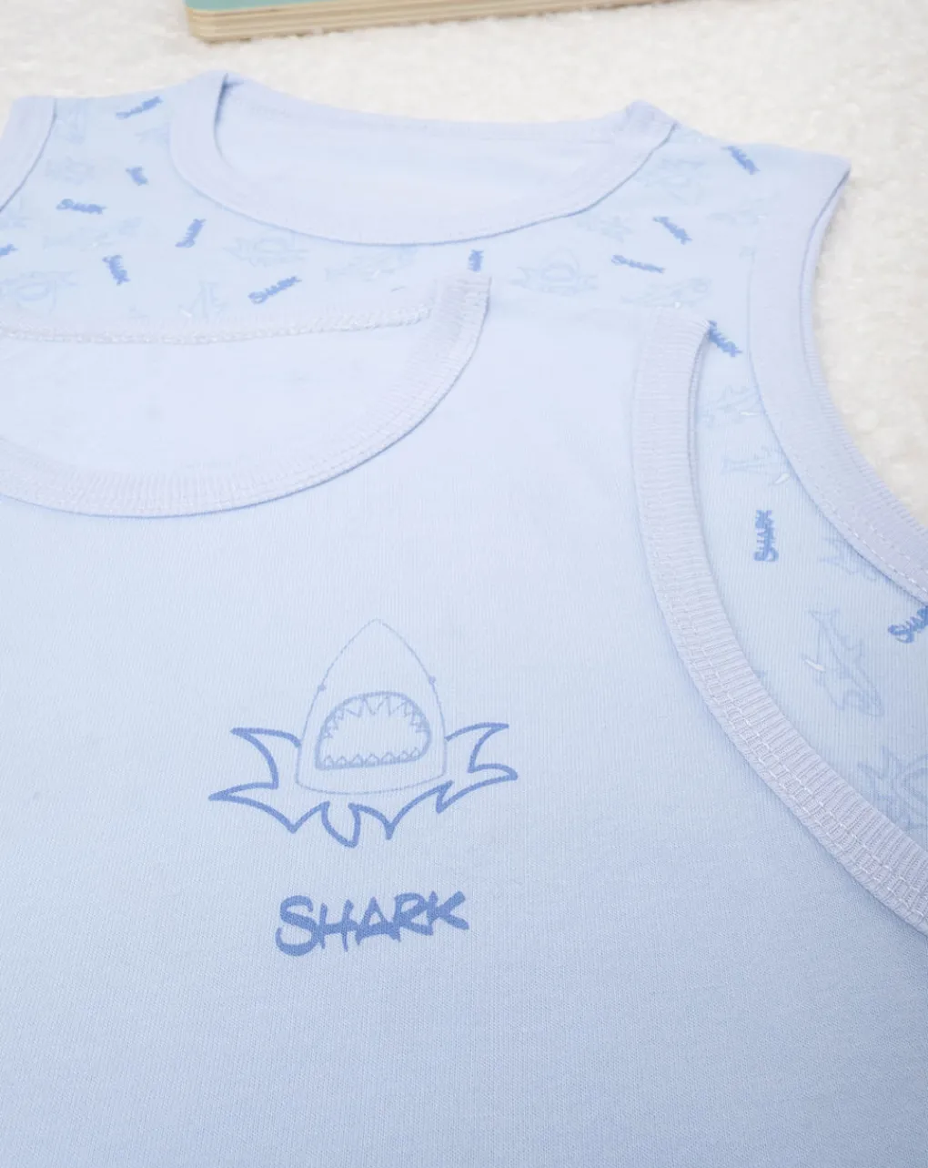 Prenatal Intimo E Calze-Pack 2 Canotte Boy "Shark”