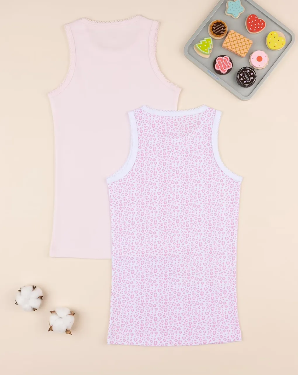 Prenatal Intimo E Calze-Pack 2 Canotte Intime Bambina
