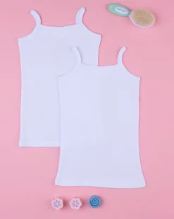 Prenatal Intimo E Calze-Pack 2 Canotte Intime Bambina A Spallina Stretta