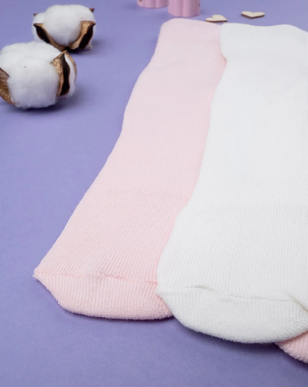 Prenatal Body Intimo E Calze-Pack 2 Collant Bimba Bianco E Rosa