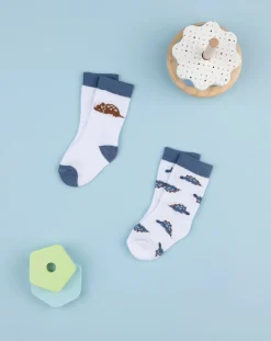 Prenatal Scarpine E Calze-Pack 2 Gambaletti Bimbo "Dino”