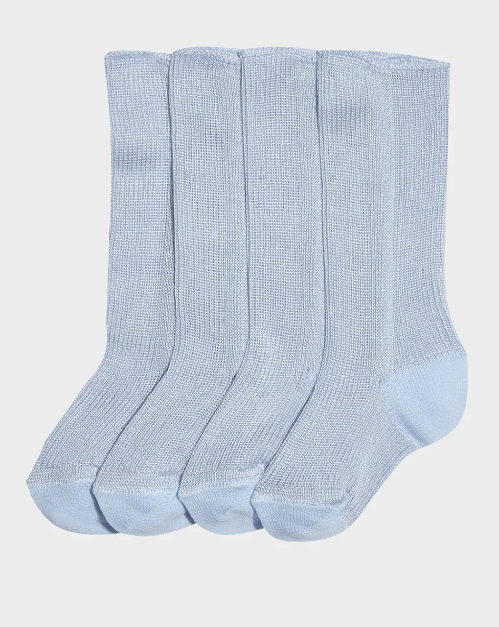 Prenatal Scarpine E Calze-Pack 2 Paia Di Calzine Primi Giorni Cotone Azzurro