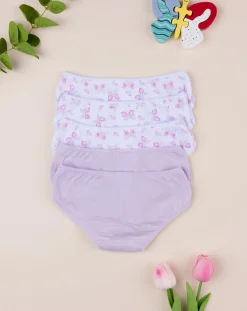 Prenatal Intimo E Calze-Pack 5 Slip Bambina In Jersey "Farfalle”