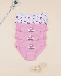 Prenatal Intimo E Calze-Pack 5 Slip Bambina Unicorni