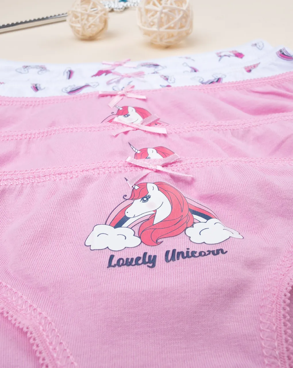 Prenatal Intimo E Calze-Pack 5 Slip Bambina Unicorni
