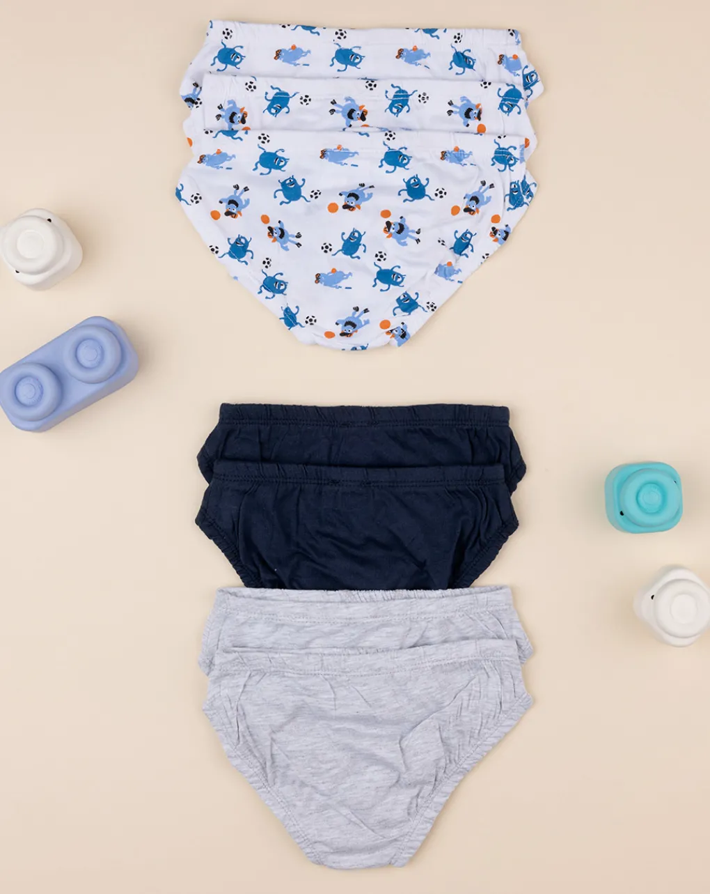 Prenatal Intimo E Calze-Pack 7 Slip Bambino Dinosauro