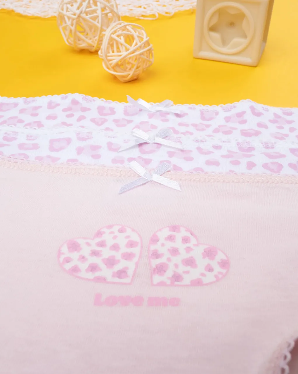 Prenatal Intimo E Calze-Pack 3 Slip Bimba Rosa