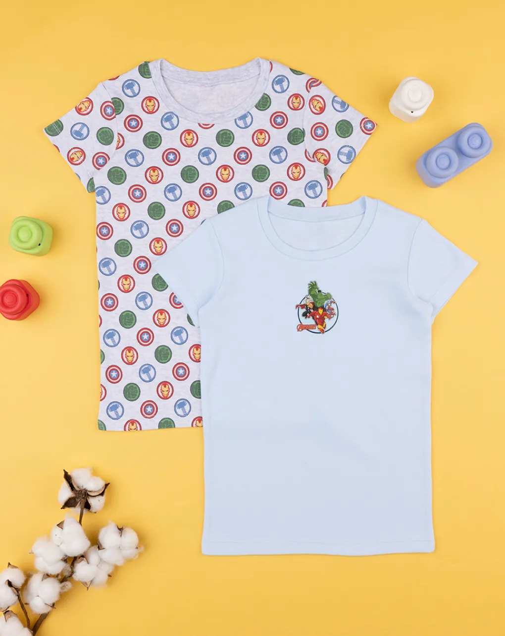 Prenatal Intimo E Calze-Pack 2 T-Shirt Bimbo "Avangers”