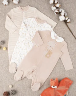 Prenatal Abiti Completi E Tutine-Pack 3 Tutine "Orsetto” Unisex