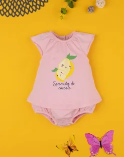 Prenatal Abiti Completi E Tutine-Pagliaccetto Bimba Jersey Rosa