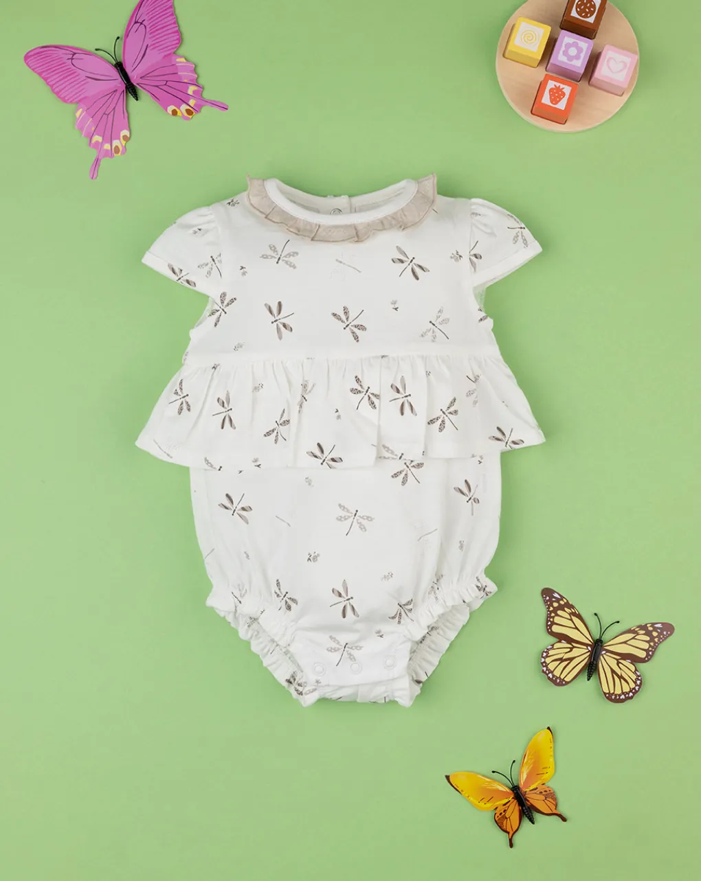 Prenatal Abiti Completi E Tutine-Pagliaccetto Bimba Jersey "Libellule”