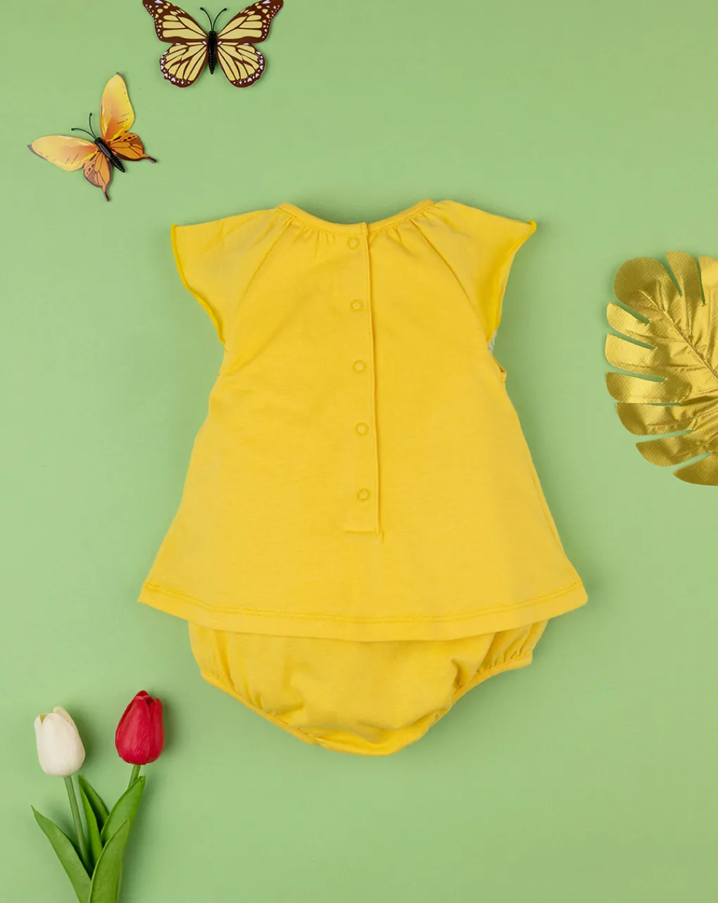 Prenatal Abiti Completi E Tutine-Pagliaccetto Bimba Jersey Giallo