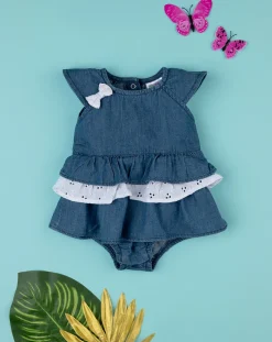 Prenatal Abiti Completi E Tutine-Pagliaccetto Chambray Bimba Denim