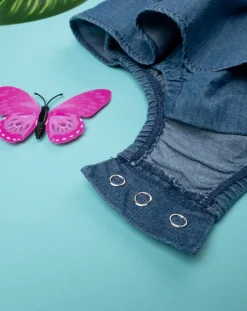 Prenatal Abiti Completi E Tutine-Pagliaccetto Chambray Bimba Denim