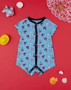 Prenatal Abiti Completi E Tutine-Pagliaccetto Jersey Bimbo Azzurro