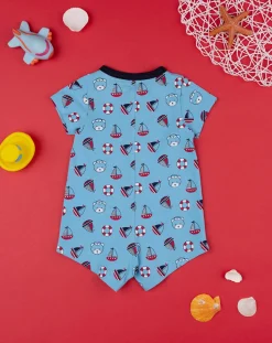Prenatal Abiti Completi E Tutine-Pagliaccetto Jersey Bimbo Azzurro