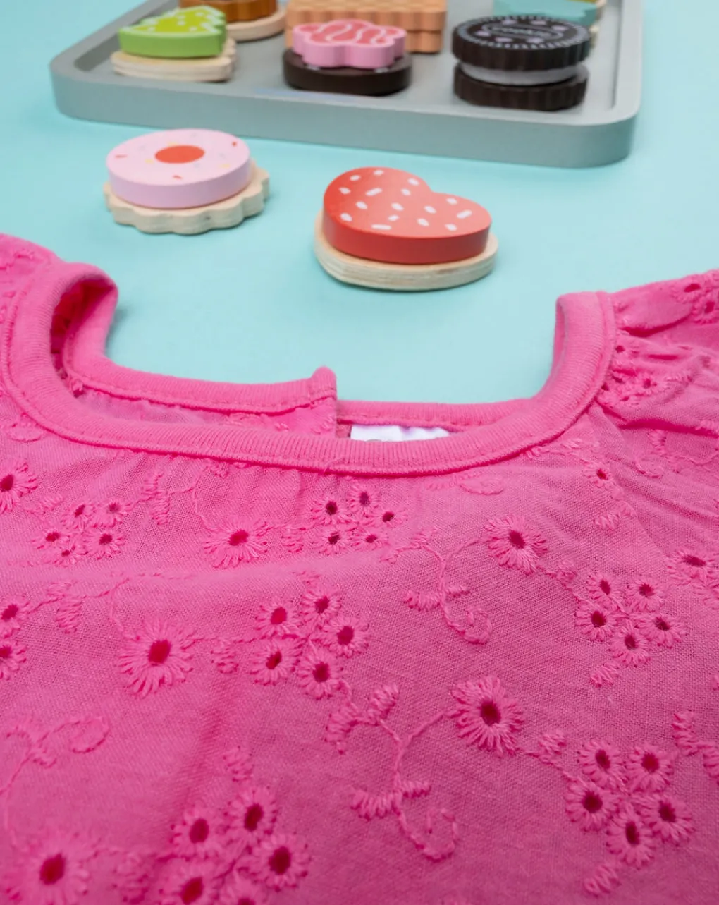 Prenatal Abiti Completi E Tutine-Pagliaccetto Sangallo Neonata Fucsia