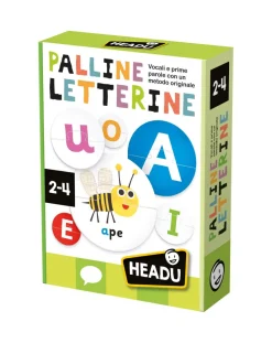 Headu Giochi Didattici-Palline Letterine. Vocali E Prime Parole Con Un Metodo Originale 2/4 Anni -