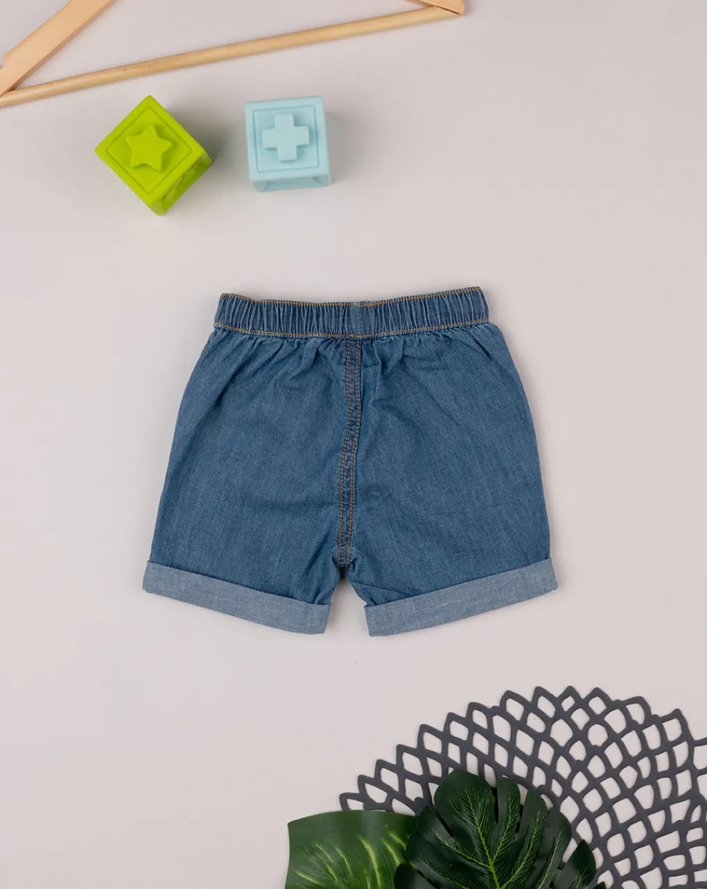 Prenatal Accessori Neonato-Pantaloncino Corto Bambino Con Risvolto