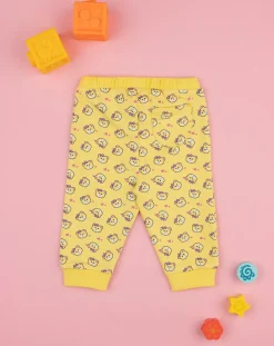 Prenatal Pantaloni E Salopette-Pantalone Bimba Giallo "Teddy”