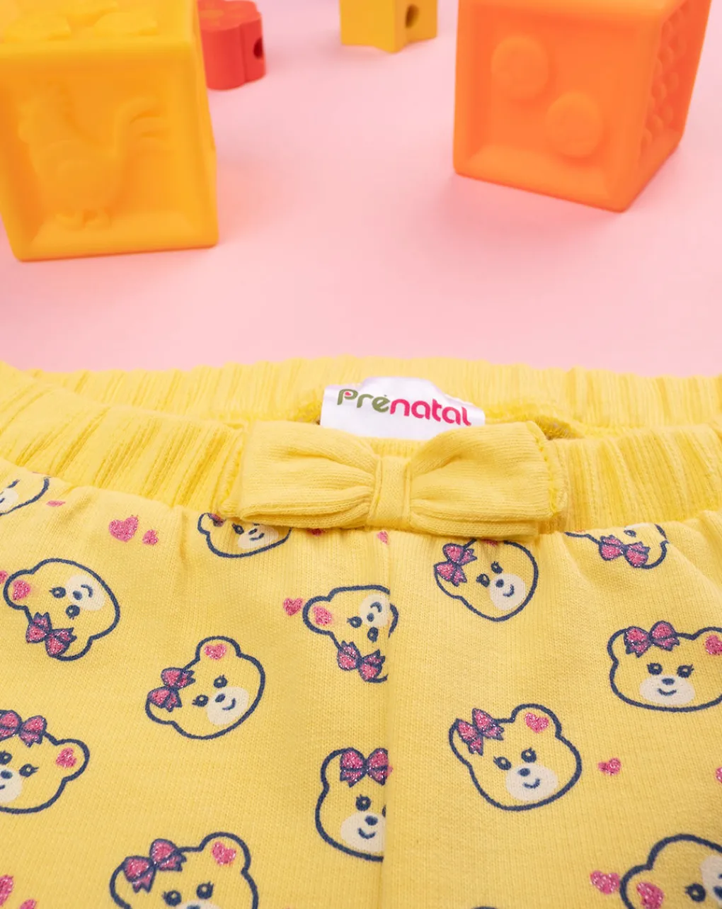 Prenatal Pantaloni E Salopette-Pantalone Bimba Giallo "Teddy”