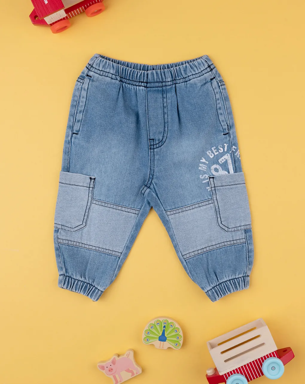 Prenatal Jeans Pantaloni E Salopette-Pantalone Bimbo Denim Patch