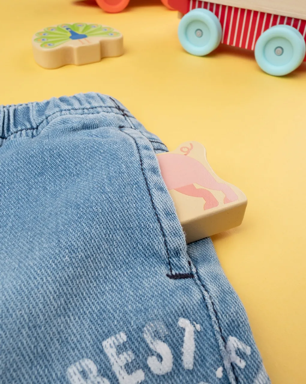 Prenatal Jeans Pantaloni E Salopette-Pantalone Bimbo Denim Patch
