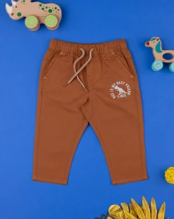 Prenatal Jeans Pantaloni E Salopette-Pantalone Bimbo Twill Marrone