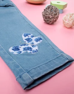 Prenatal Jeans Pantaloni E Salopette-Pantalone Denim Bimba Soft Blue