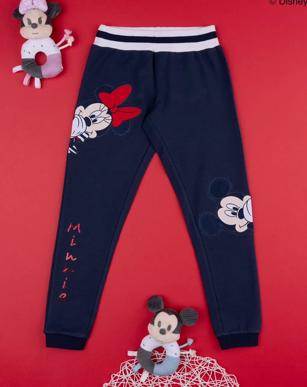 Prenatal Jeans Pantaloni E Salopette-Pantalone Felpato Bimba "Mickey&Minnie”
