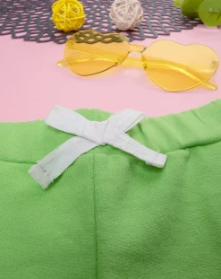 Prenatal Jeans Pantaloni E Salopette-Pantalone Felpato Bimba Verde