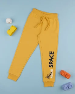 Prenatal Jeans Pantaloni E Salopette-Pantalone Felpato Bimbo Giallo