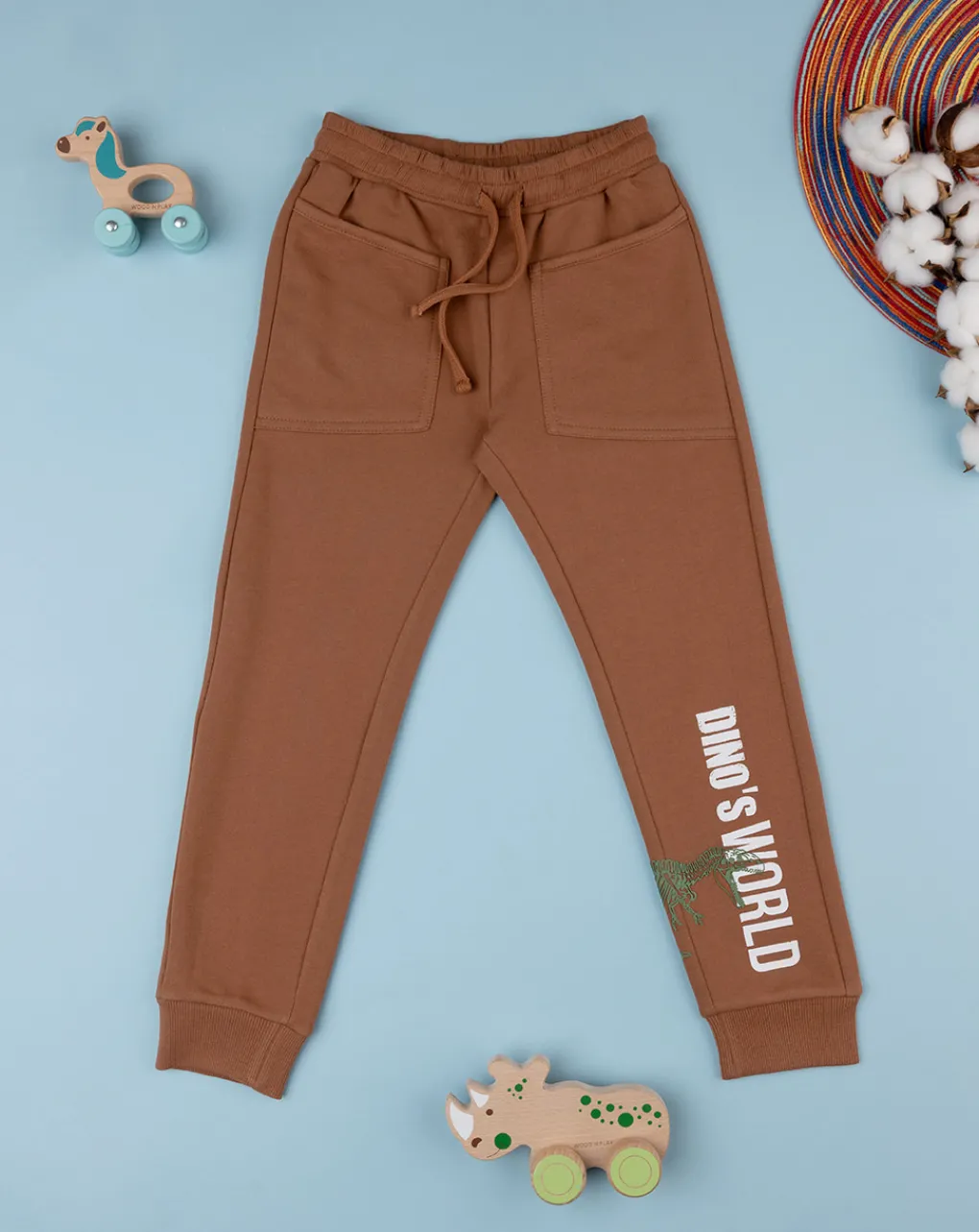 Prenatal Jeans Pantaloni E Salopette-Pantalone Felpato Bimbo Marrone