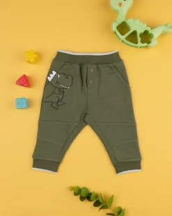 Prenatal Jeans Pantaloni E Salopette-Pantalone Felpato Bimbo Verde