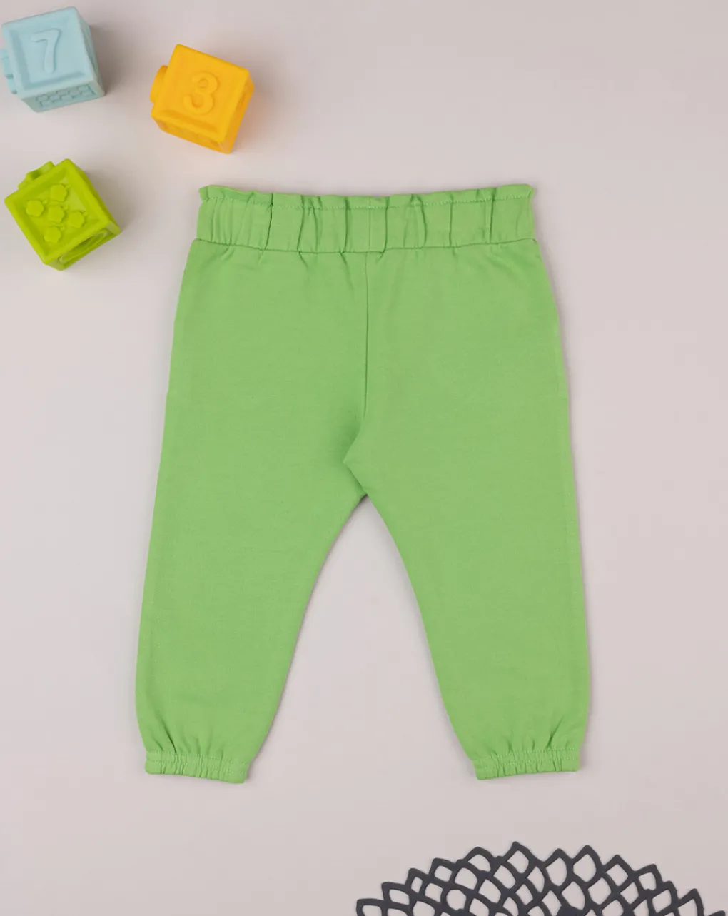 Prenatal Jeans Pantaloni E Salopette-Pantalone French Terry Bimba Verde