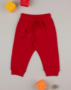 Prenatal Jeans Pantaloni E Salopette-Pantalone French Terry Bimbo Rosso