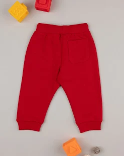 Prenatal Jeans Pantaloni E Salopette-Pantalone French Terry Bimbo Rosso