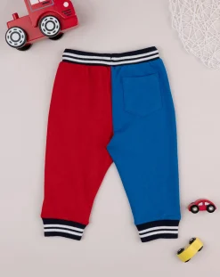 Prenatal Jeans Pantaloni E Salopette-Pantalone French Terry Bimbo Rosso/Blu