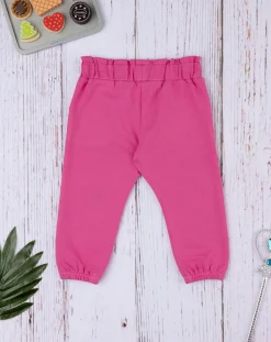 Prenatal Jeans Pantaloni E Salopette-Pantalone French Terry Bimba Rosa