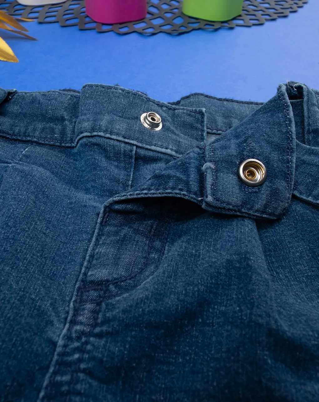 Prenatal Jeans Pantaloni E Salopette-Pantalone Lungo Bambina Denim Red And Blue