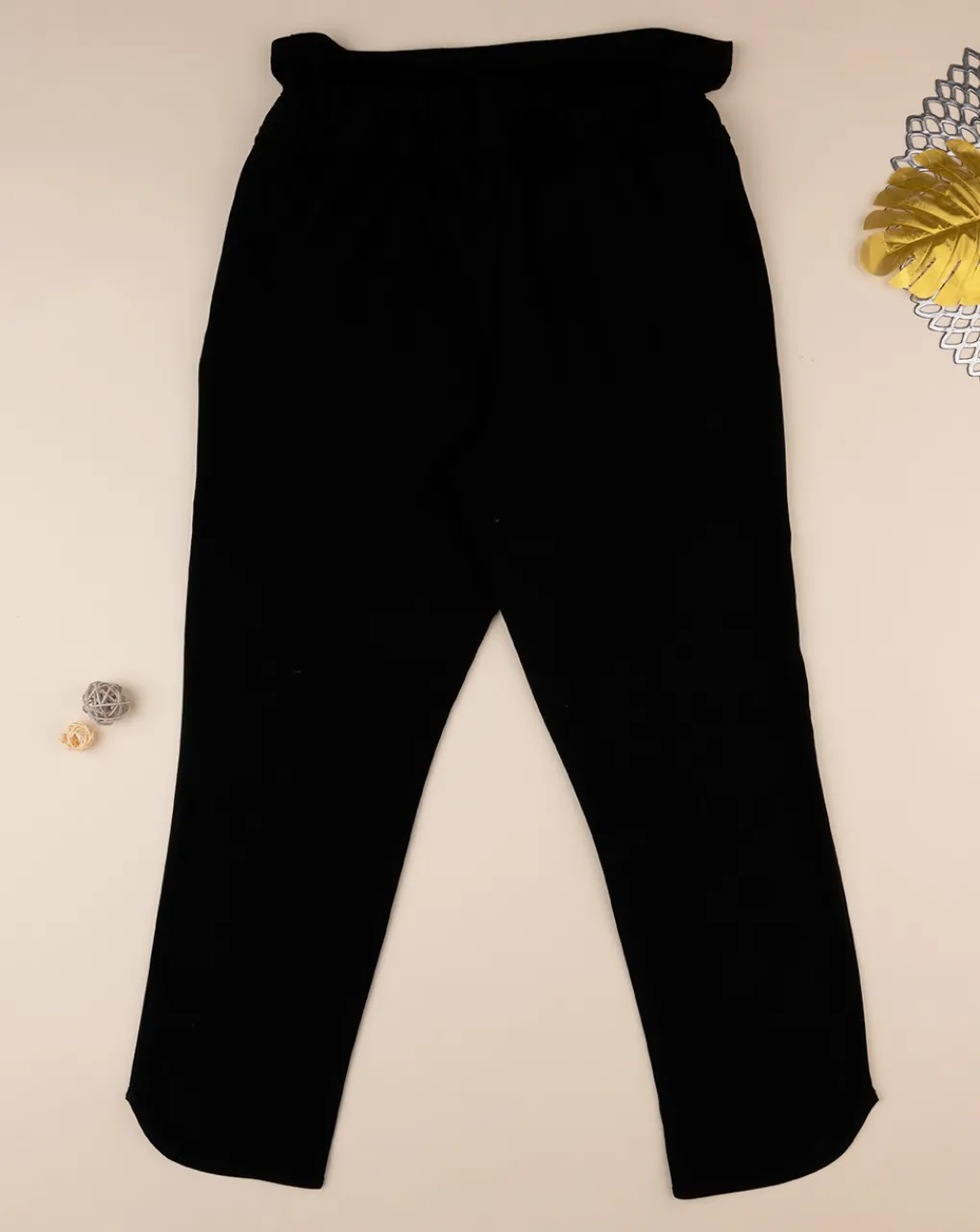 Prenatal Pantaloni Gonne E Leggings-Pantalone Lungo Nero Con Coulisse
