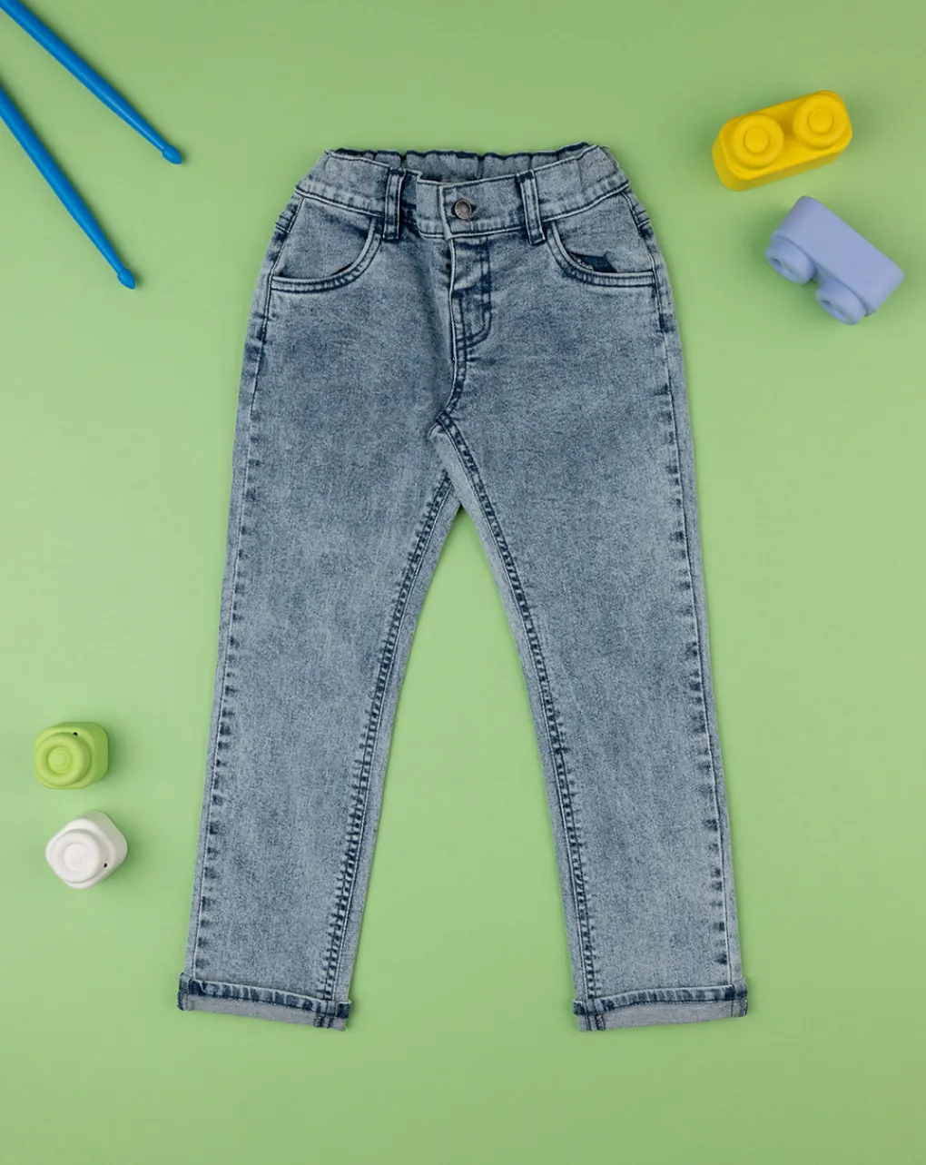 Prenatal Jeans Pantaloni E Salopette-Pantaloni Bambino Denim Chiaro