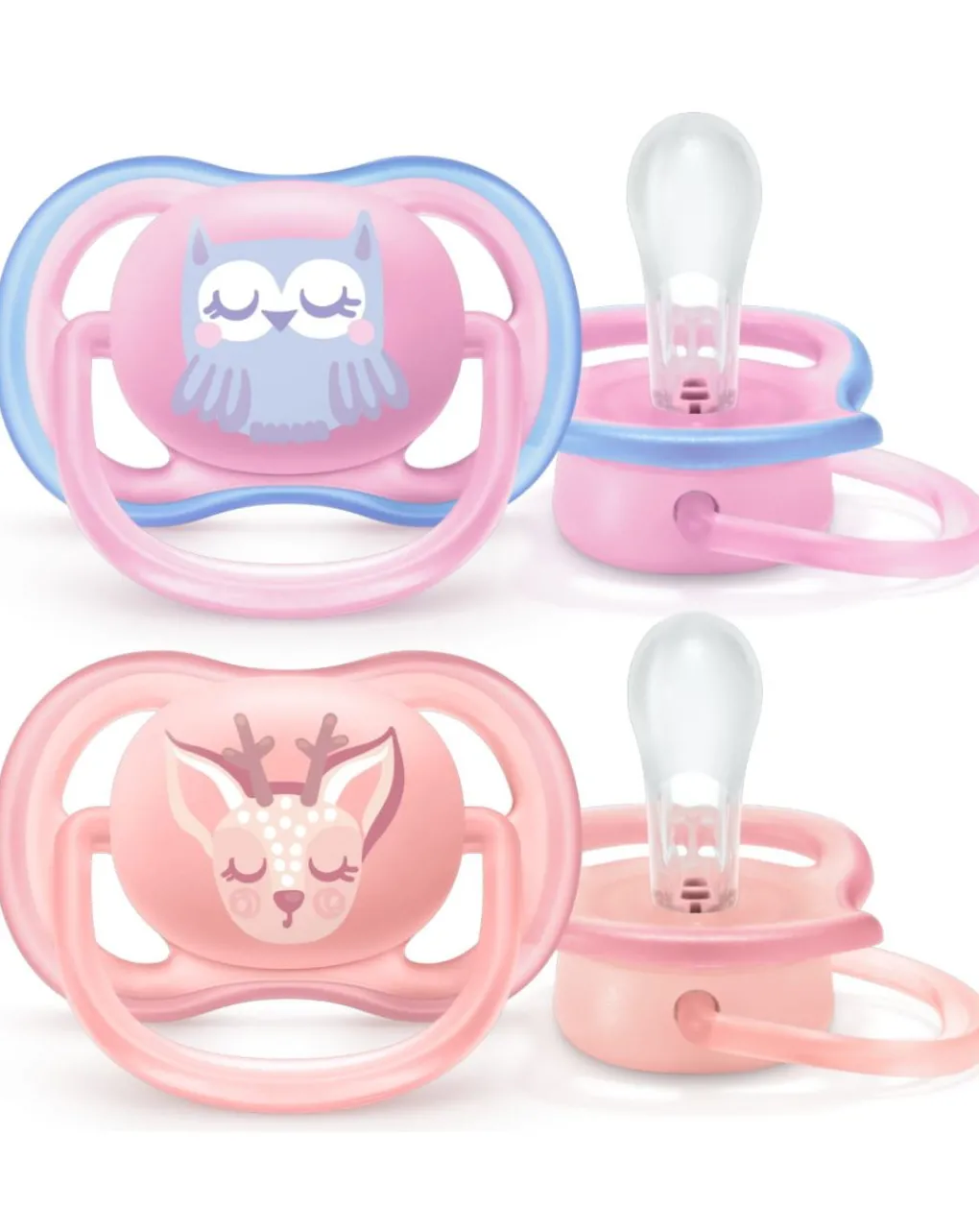 Philips Avent Succhietti-2 Succhietti Ultra Air 0-6 Femmina - Animaletti Bosco
