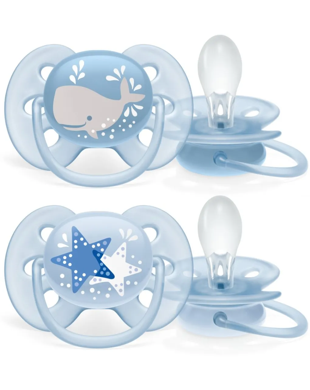 Philips Avent Succhietti-2 Succhietti Ultra Soft 6-18M Balena