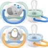 Philips Avent Succhietti-2 Succhietti Ultra Air Collection 0-6M Animaletti