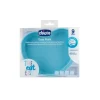 Chicco Piatti E Posate-Piatto Cuore In Silicone Con Ventosa 9M+ Azzurro